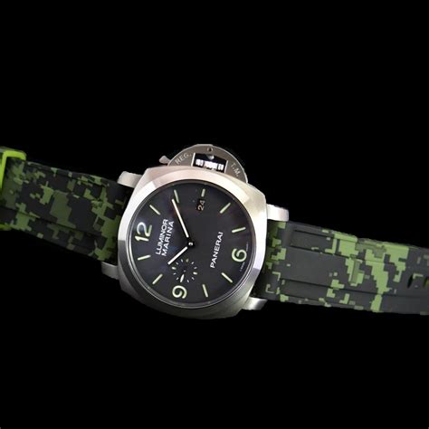 panerai camo strap|rubber straps for panerai.